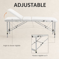 Blanc | Table de massage