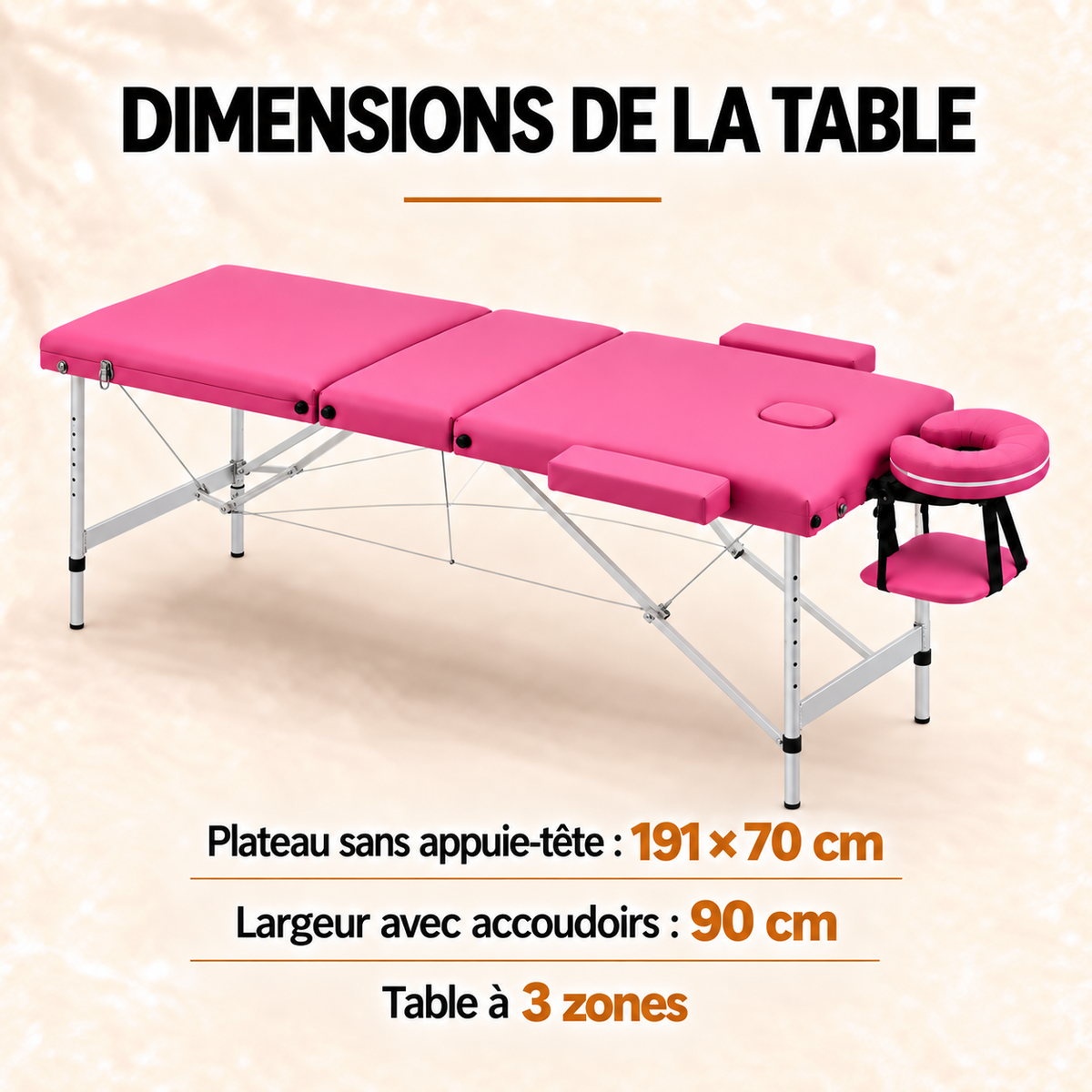 Rose | Table de massage