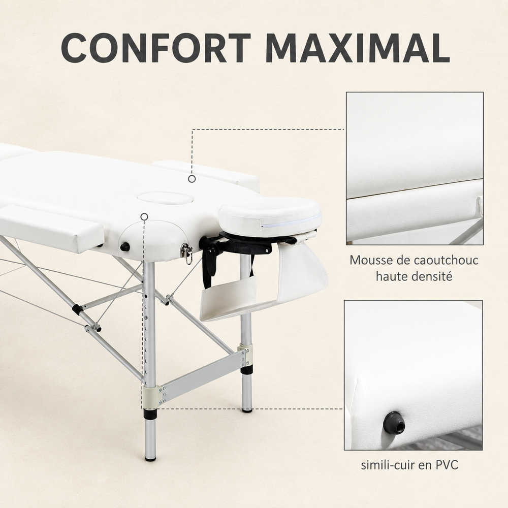 Blanc | Table de massage