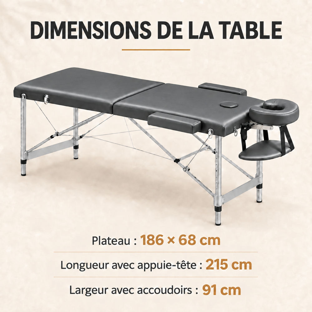 Anthracite | Table de massage