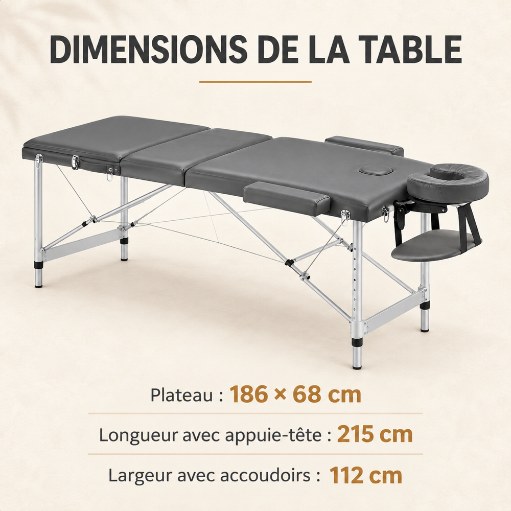 Anthracite | Table de massage