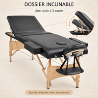 Noir | Table de massage