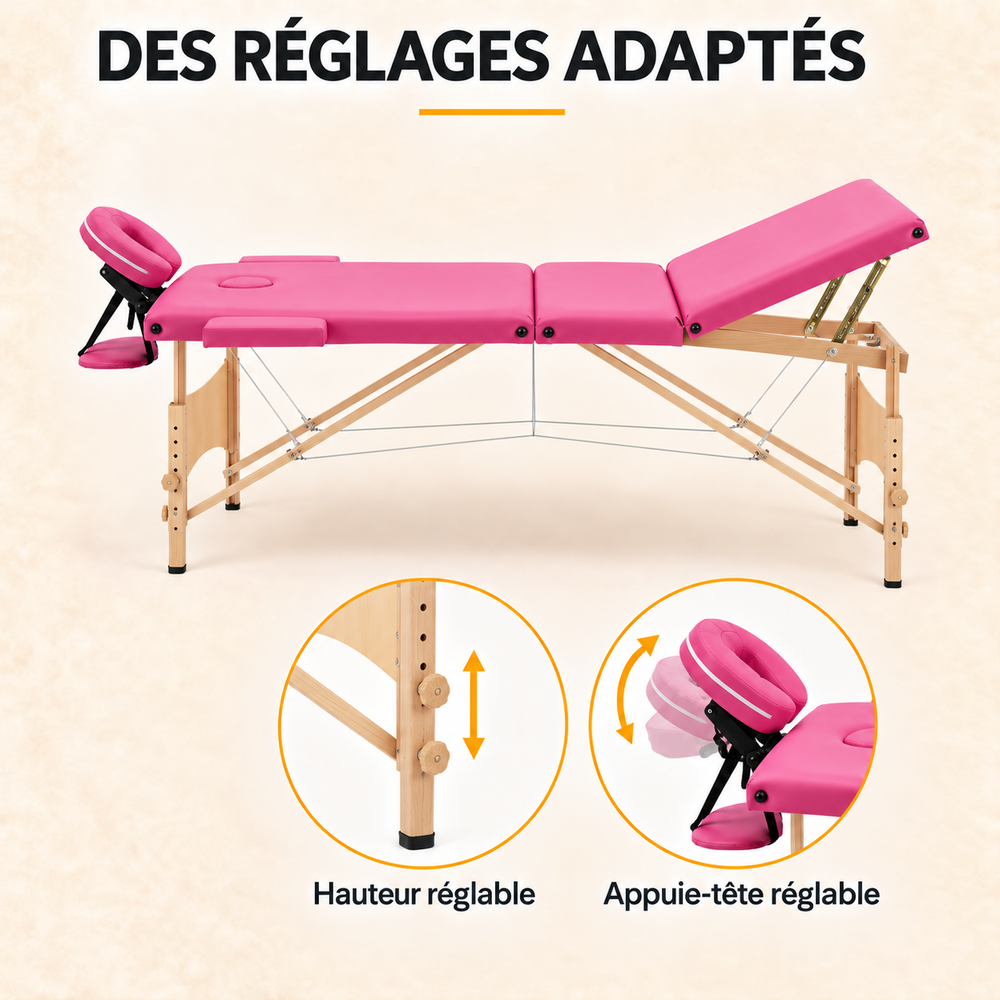 Rose | Table de massage
