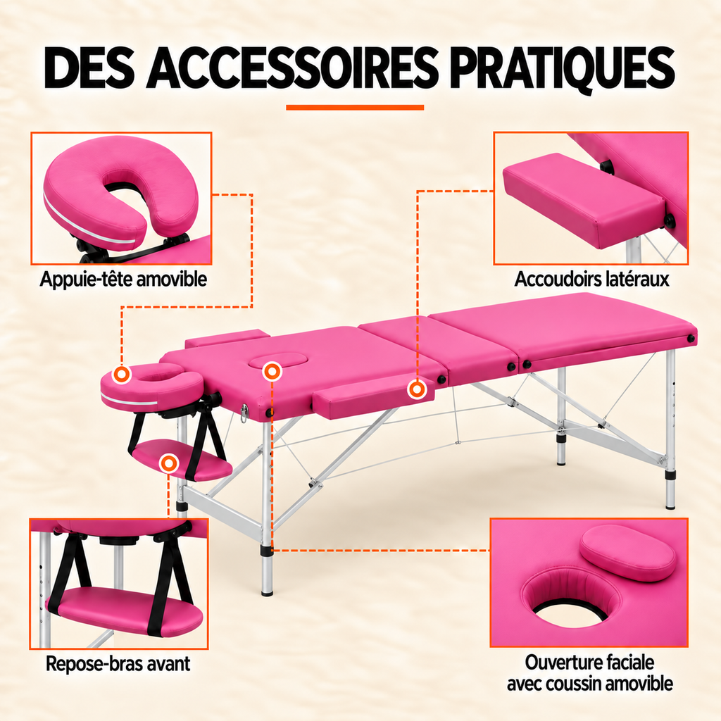 Rose | Table de massage