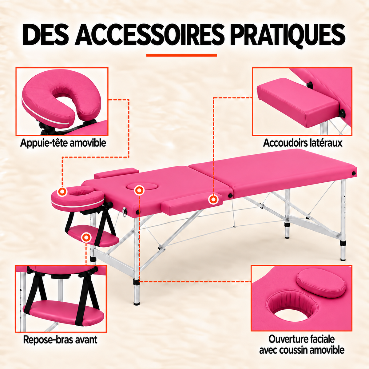 Rose | Table de massage