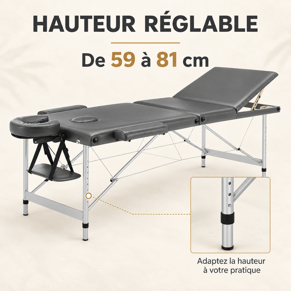 Anthracite | Table de massage