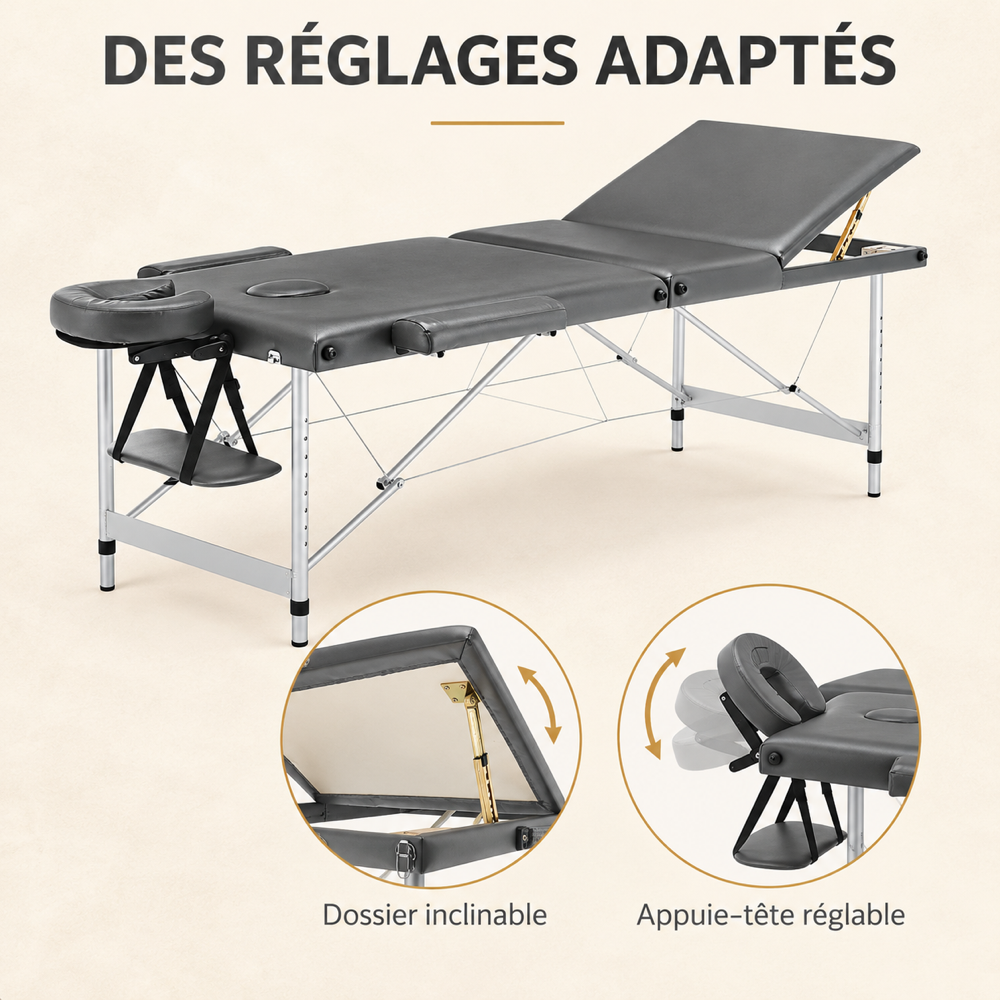 Anthracite | Table de massage