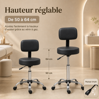 Noir | Tabouret de massage