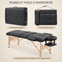 Noir | Table de massage