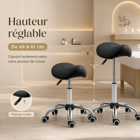 Noir | Tabouret de massage