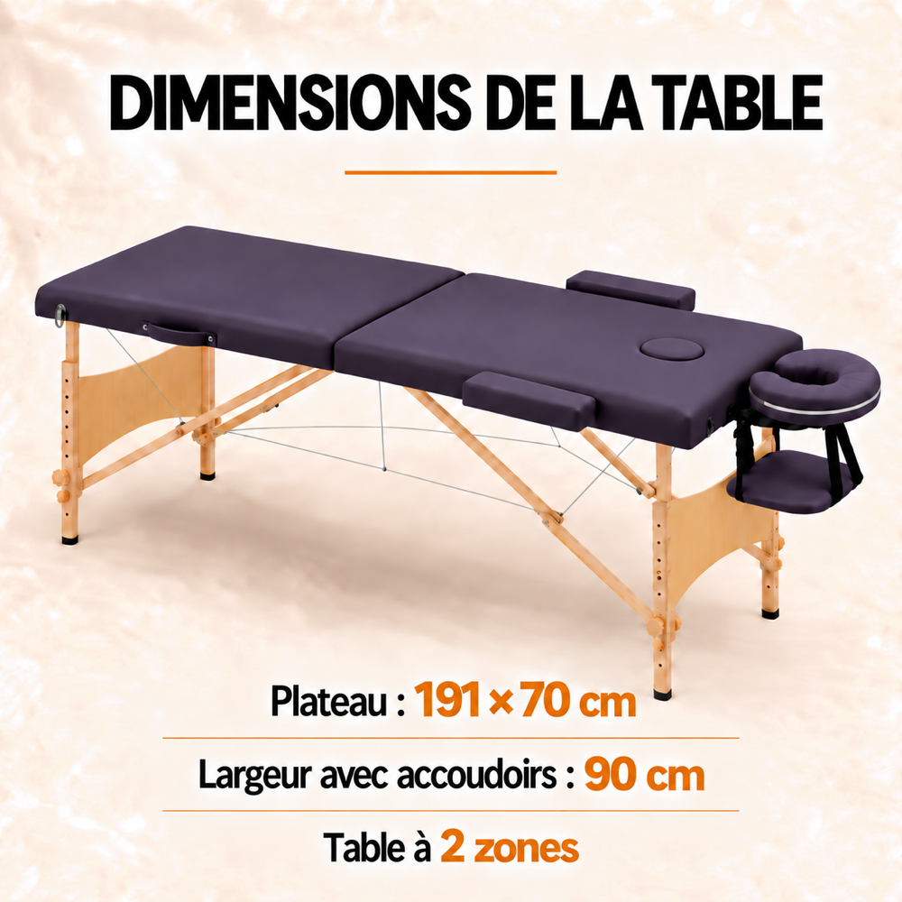 Violet | Table de massage