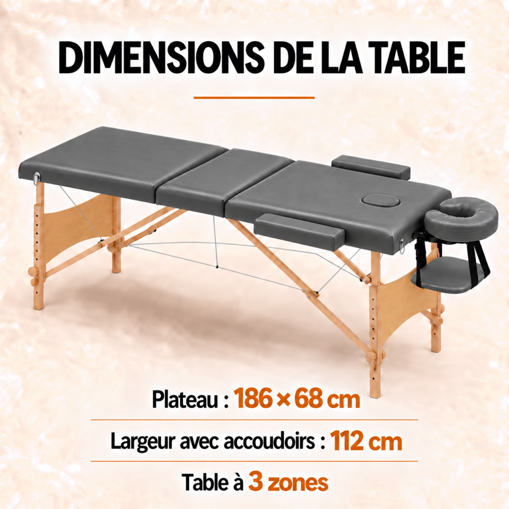 Anthracite | Table de massage
