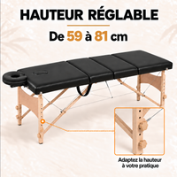 Noir | Table de massage