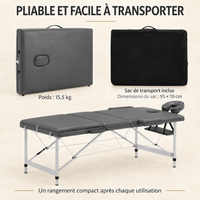 Anthracite | Table de massage