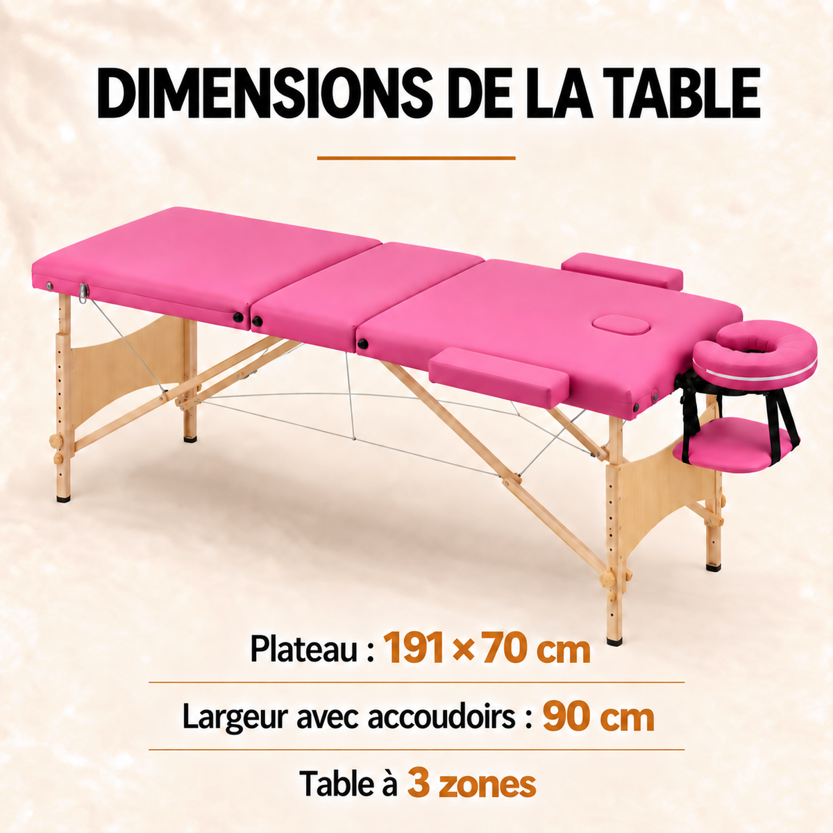 Rose | Table de massage