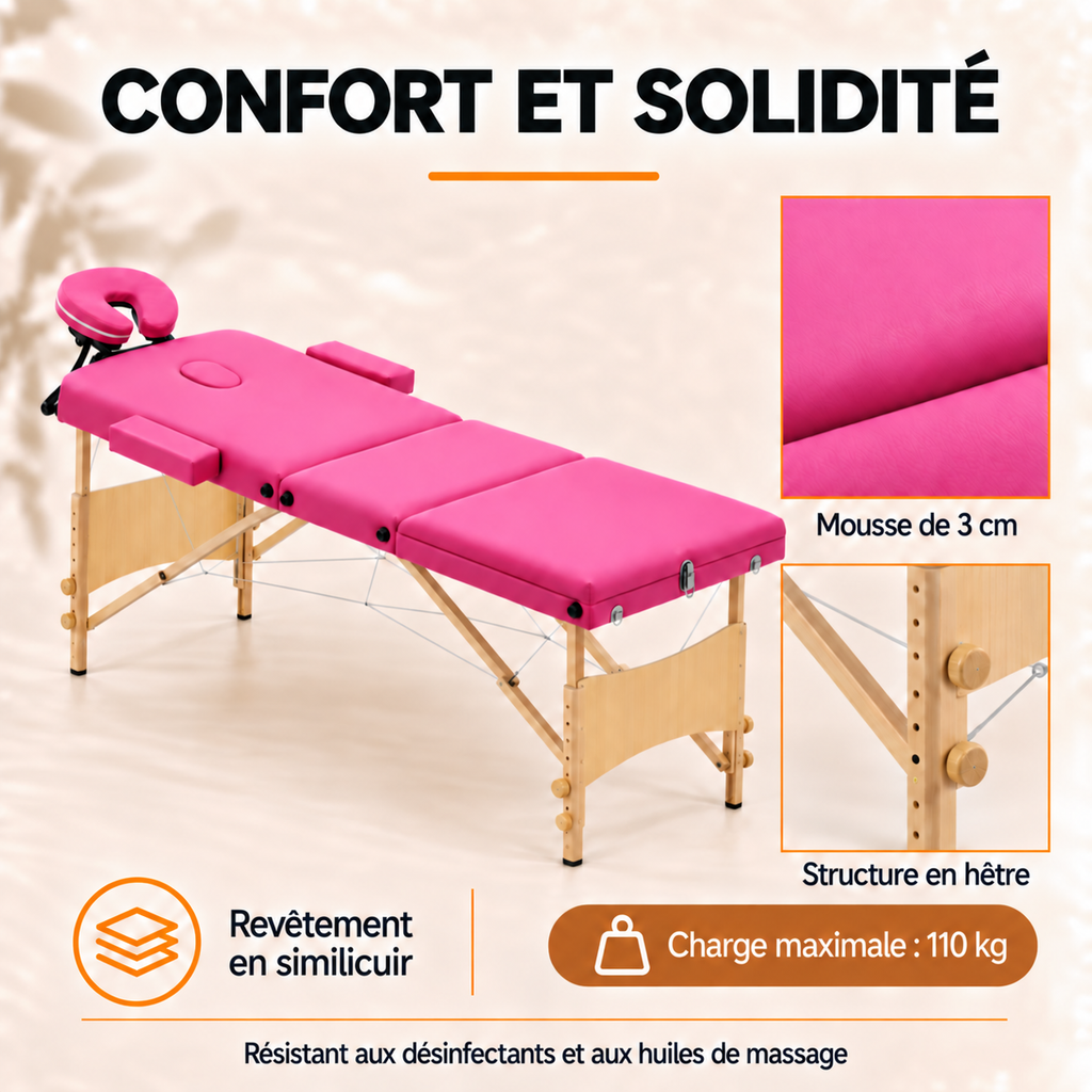 Rose | Table de massage