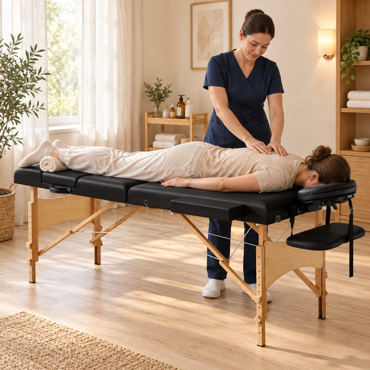Noir | Table de massage