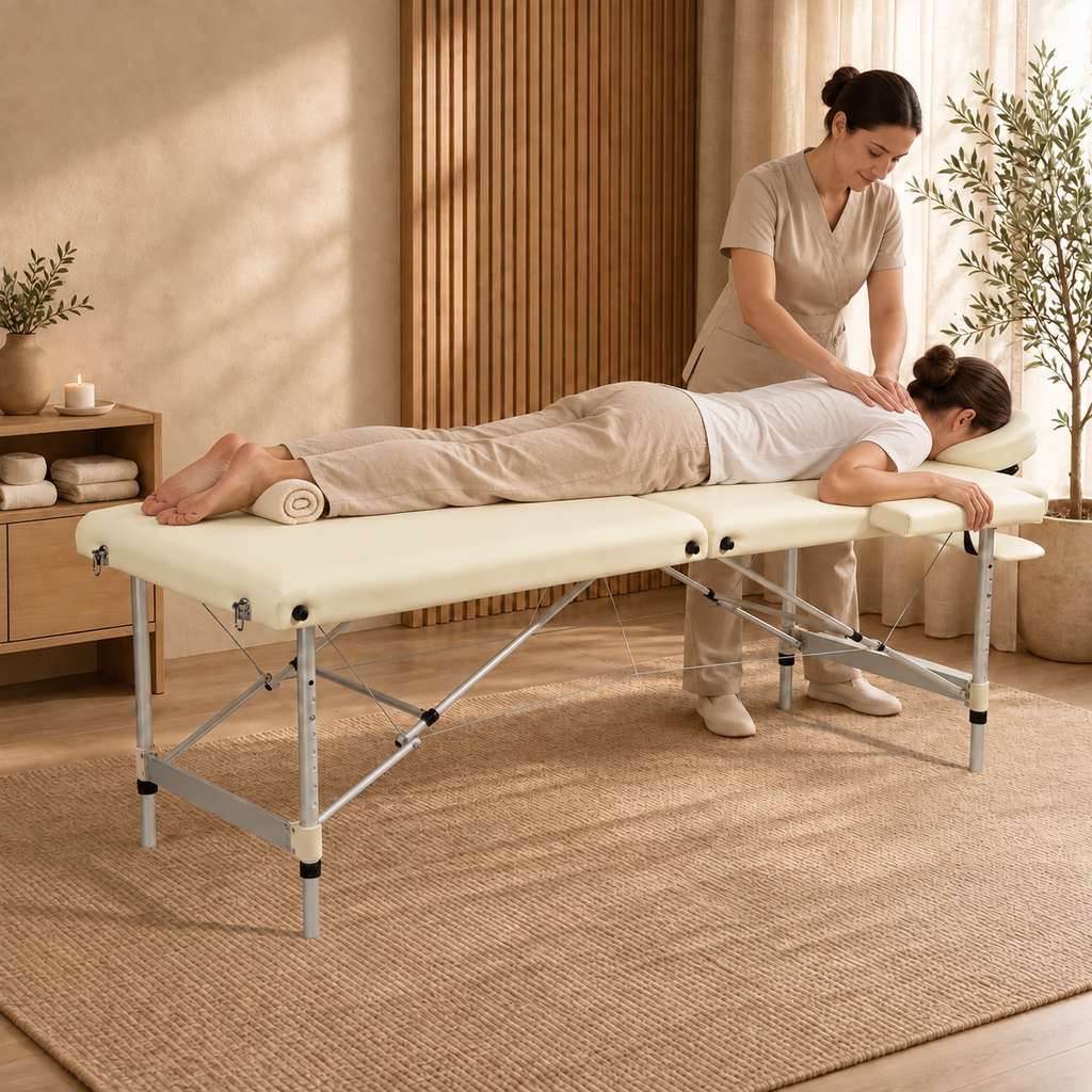 Crème | Table de massage
