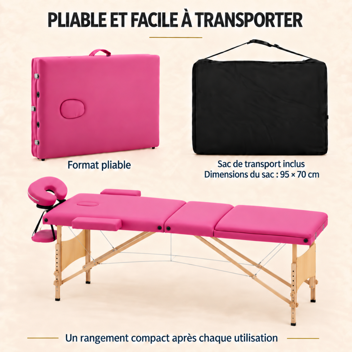 Rose | Table de massage