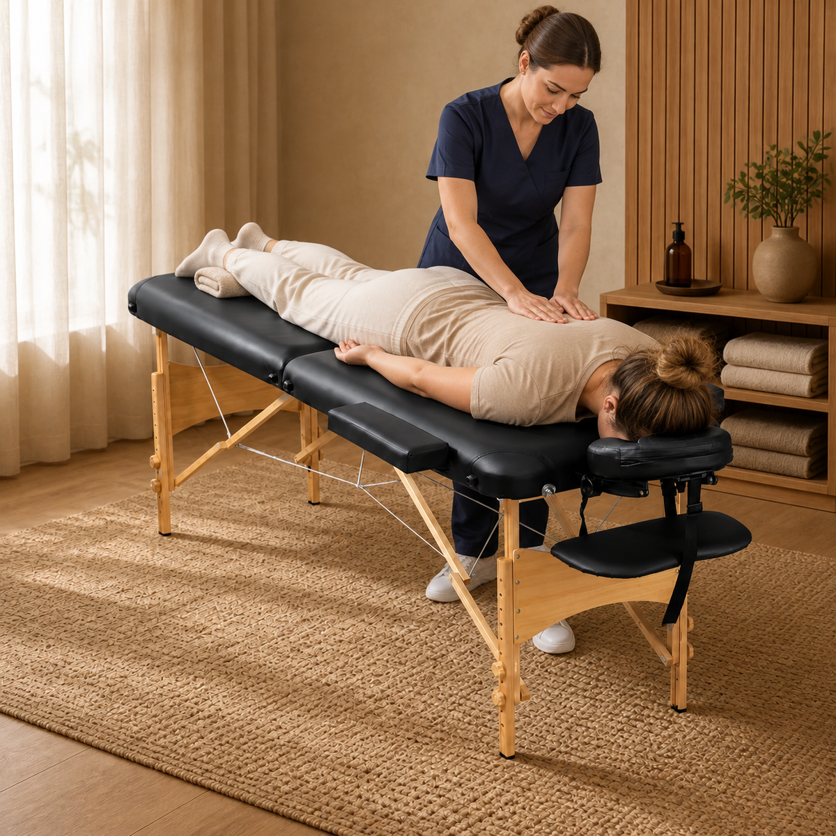 Noir | Table de massage