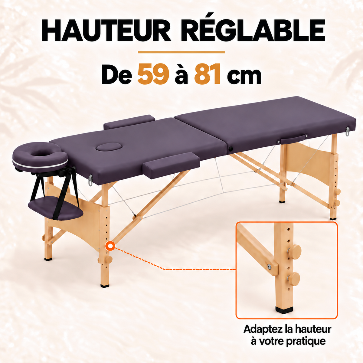 Violet | Table de massage