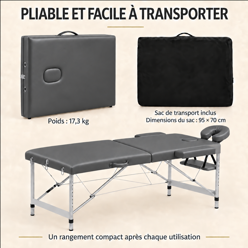 Anthracite | Table de massage