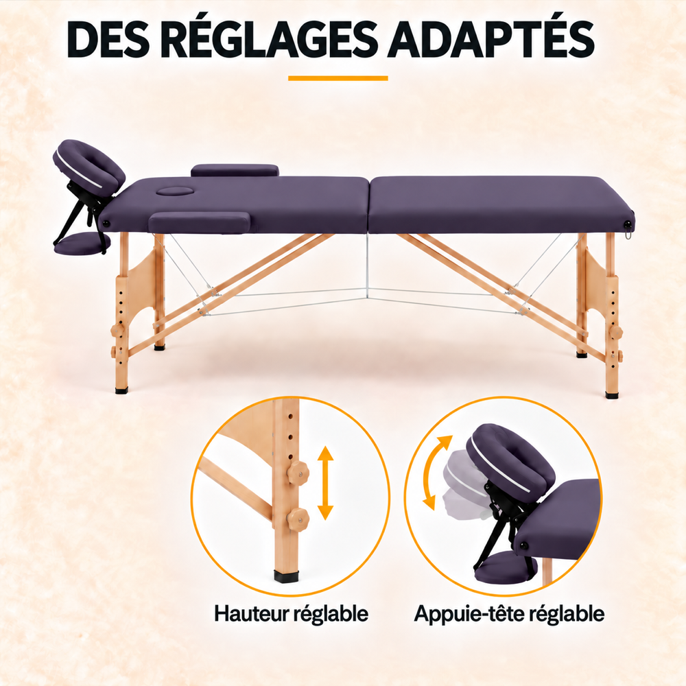 Violet | Table de massage