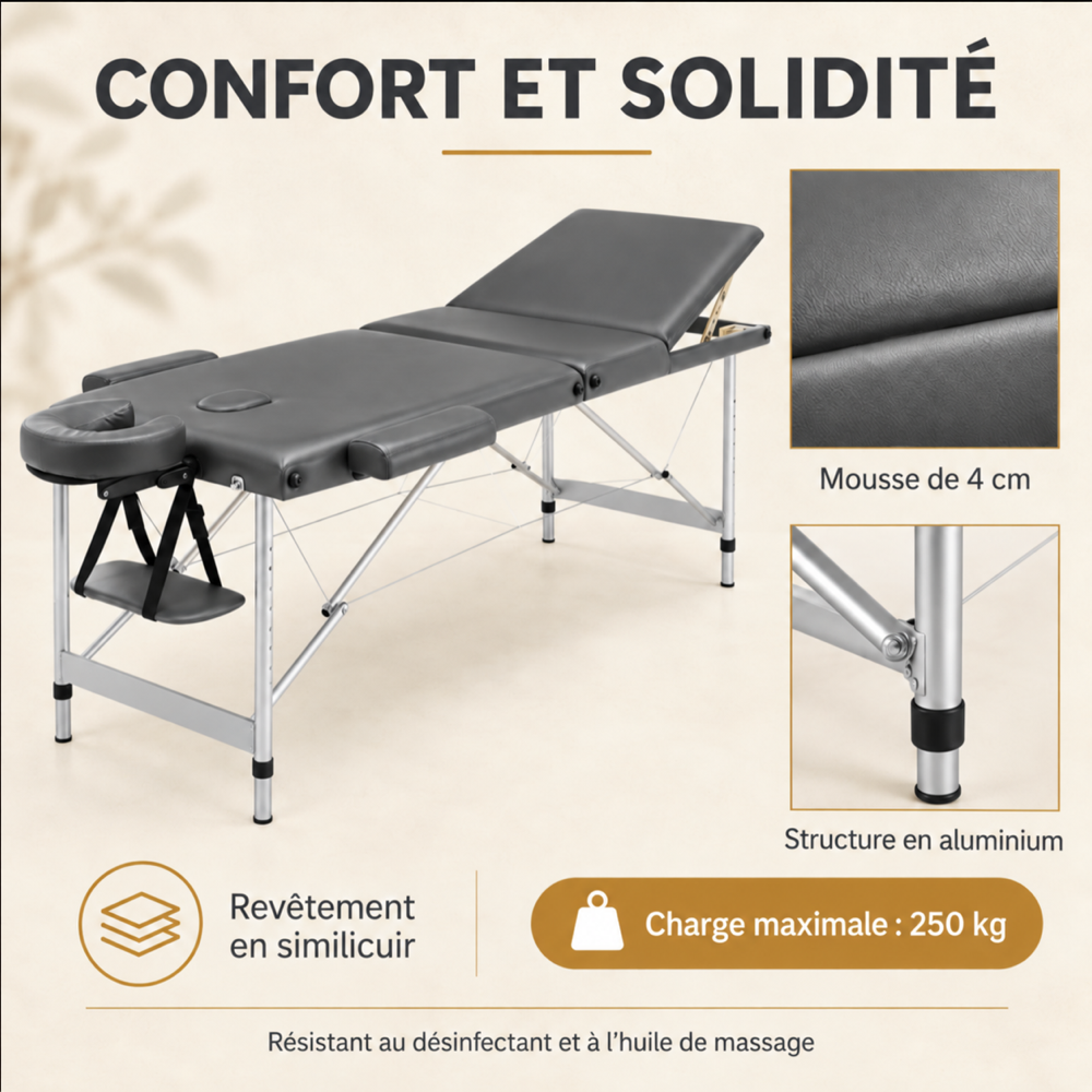 Anthracite | Table de massage