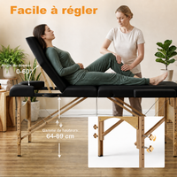 Noir | Table de massage