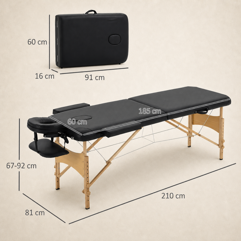 Noir | Table de massage