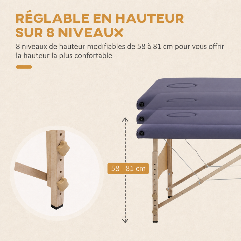 Violet | Table de massage