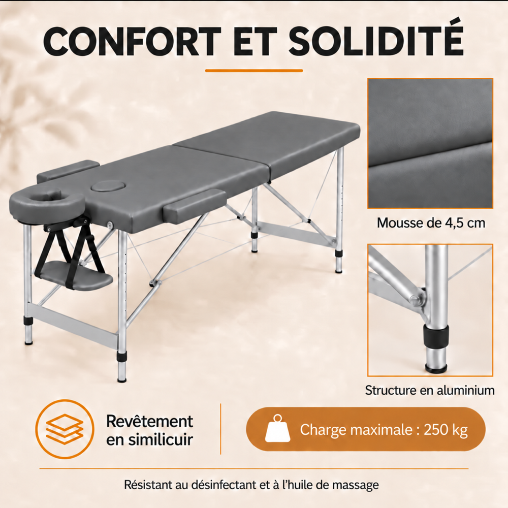 Anthracite | Table de massage
