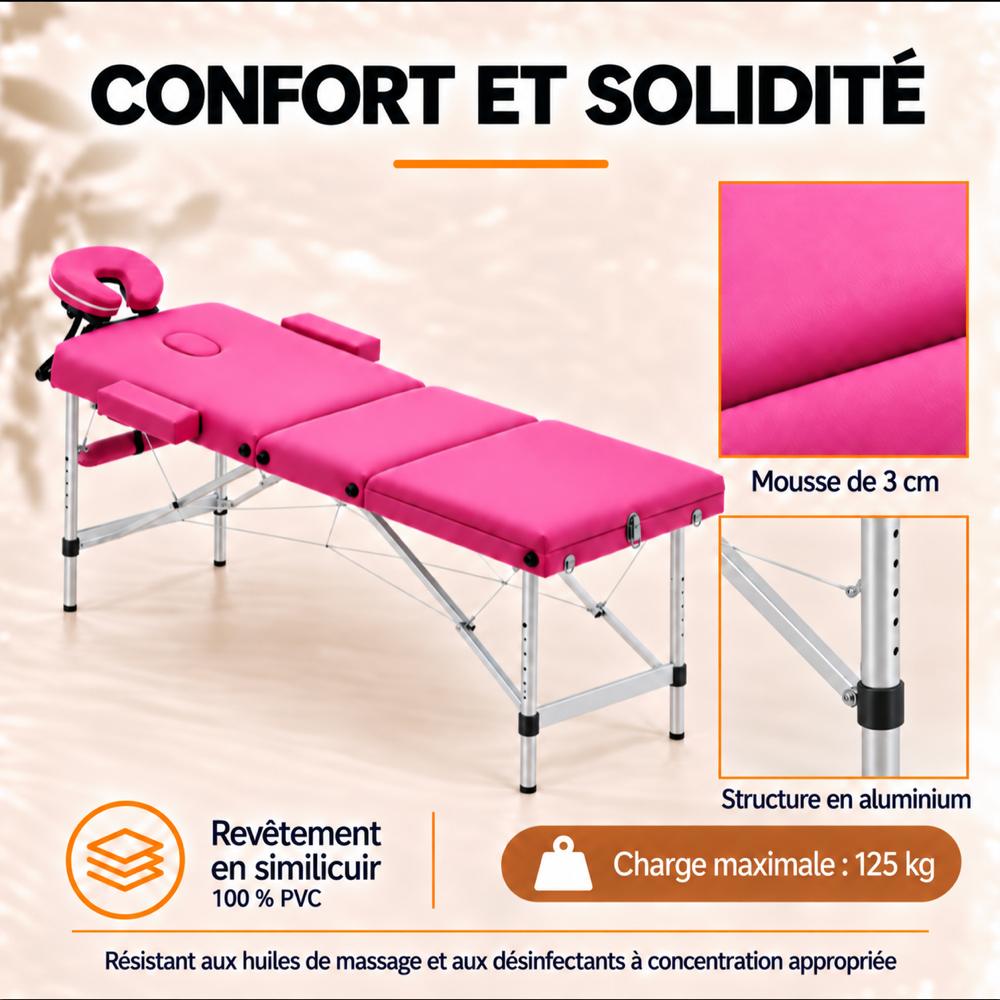 Rose | Table de massage