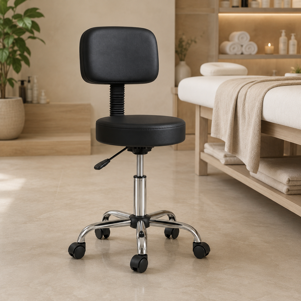Noir | Tabouret de massage